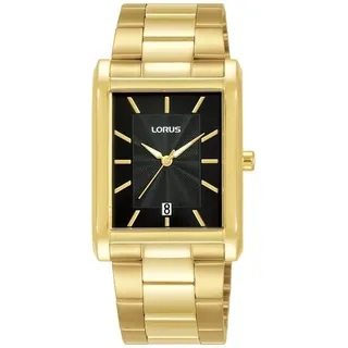 Lorus Klassisches Rechteckiges (29 Mm) Schwarzes Zifferblatt / RH938RX9 Uhr