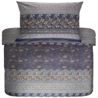 Bassetti Bettwäsche MONTEFANO G1 135 x 200 cm, Mako-Satin, 2 teilig blau