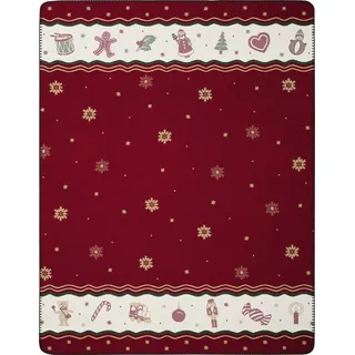 Villeroy & Boch Toy's Delight Kuscheldecke 150 x 200 cm Rot/Beige