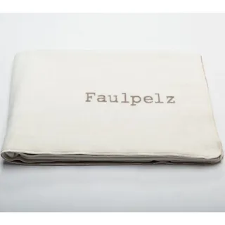 David Fussenegger Faulpelz Plaid 150 x 200 cm Beige/Weiß
