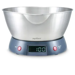 ZYLISS Digitale Küchenwaage bis 5 kg mit Edelstahl-Schüssel
