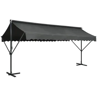 vidaXL Freistehende Markise 500 x 300 cm anthrazit
