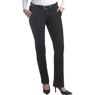 Dickies Damen Straight Flex Twill Pant Khakis, Schwarz abgespült, 38 - 38