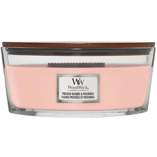 Woodwick Pressed Blooms & Patchouli ellipse Kerze 453 g