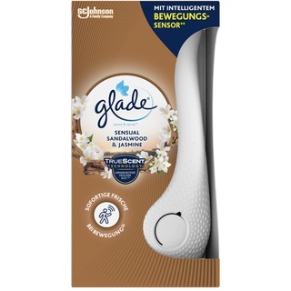 Glade (Brise) Sense & Spray, Raumduft mit Bewegungssensor, Halter & 1 Nachfüller, Sensual Sandalwood & Jasmine, 18 ml