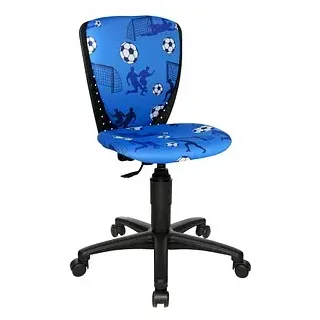 Topstar Kinderdrehstuhl High S'cool®, 70570 CA40 Stoff blau, Gestell schwarz