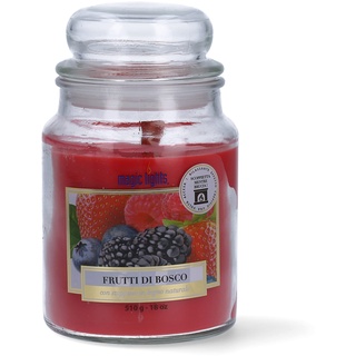 AB Alessio Boltri Kerze Giara, 510 g, Beeren mit natürlichem Holzdocht, ca. 90/100 Stunden Brenndauer, Duftintensität bis zum Ende garantiert