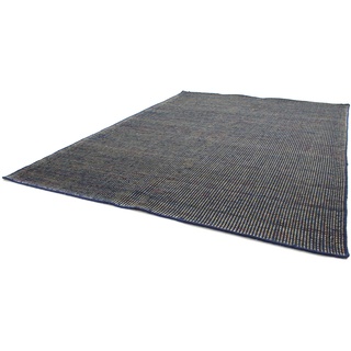 Wollteppich MORGENLAND "Kelim Teppich Arvin" Teppiche Gr. B/L: 200 cm x 300 cm, 10 mm, 6 m2, 1 St., blau (dunkelblau) Kelimteppich Orientalische Muster