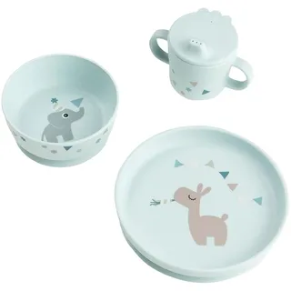 Done by Deer Foodie Geschirr-Set mit Saugnapf Blau
