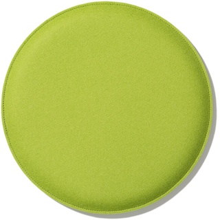 Sitzkissen gepolstert Schurwolle limone grün, Designer Chiemgau factory, 2.7 cm