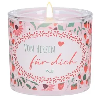 Butzon & Bercker Glaswindlicht zum Geburtstag - Von Herzen für dich