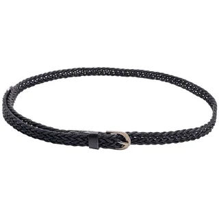 CHIC DIARY Damen Vintage Schmaler Gürtel schnalle Flechtgürtel Geflochten Taillengürtel Hüftgürtel Kleidgürtel waist Belt Multifarbe, Schwarz, Einheitsgröße - Einheitsgröße