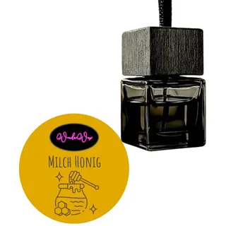 wonderwax WonderWax® Autoduft Quadratisch schwarz-schwarz 8 ml | Milch mit Honig