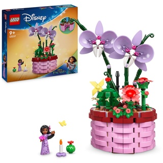 LEGO ǀ Disney Encanto Isabelas Blumentopf, Set für Kinder mit baubarer Spielzeug-Orchidee, Deko-Bausatz mit Mini-Puppe einer Figur aus dem Film, ...