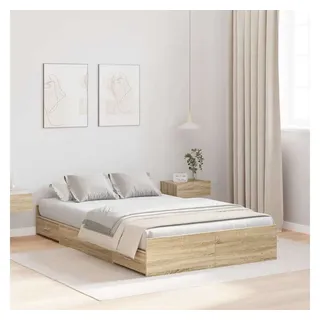 vidaXL Aufbewahrungsbettgestell 120 x 200 cm Brown