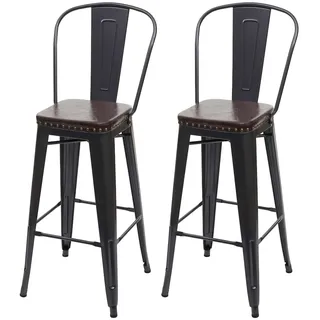 Proregal Barhocker 77 cm Schwarz-Braun