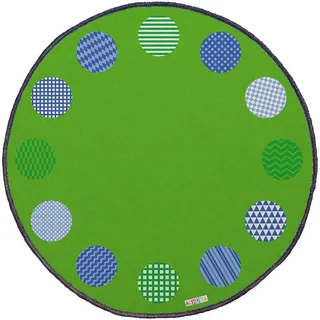Achoka Morgenkreis Kinderteppich 200 x 200 cm Bunt