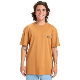 T-Shirt QUIKSILVER "Ev Mini Logo", Jungen, Gr. L, braun (almond), Obermaterial: 70% Baumwolle, 30% Baumwolle., Shirts T-Shirt