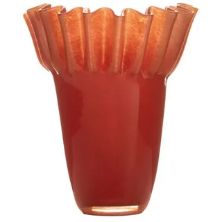 INNA-Glas Dekovase Glasvase LESANY, braun, 21,5cm, Ø16,5cm braun