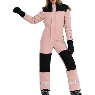 Schneeanzug Damen Skianzug Damen 2 Teilig Skijacke Skihose 46 Retro Weiß Snow Pants Women Skikombi Ski Jacke Set Snowboard Overall Mit Schneefang Kostüm Warm Zweiteilig Übergröße Stretch Herren