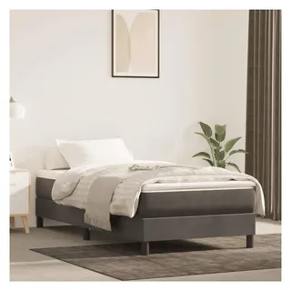 vidaXL Boxspringbettgestell 80 x 200 cm Dunkelgrau