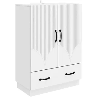 vidaXL Sideboard 66 x 34,5 x 92 cm Weiß