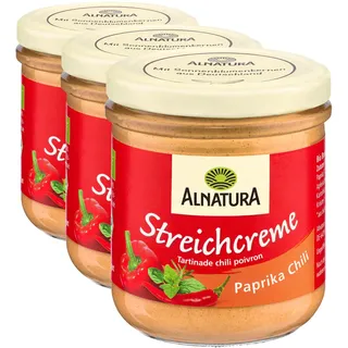 Alnatura Bio Streichcreme Paprika-Chili, 180g (Packung mit 3)