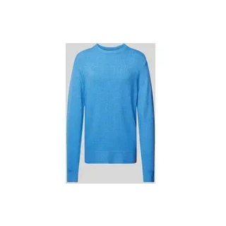 Regular Fit Strickpullover mit Woll-Anteil, Royal, XXL