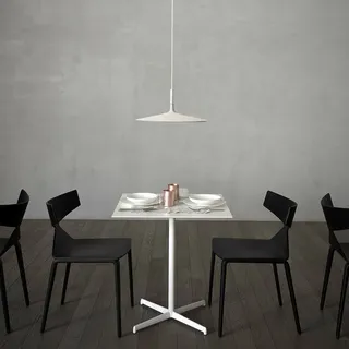 Foscarini Design Hängelampe Aplomb Large, dimmbar, weiß / opal, für Küche, Beton, Design, Pendelleuchte - 45 cm - 45 cm - 20 cm