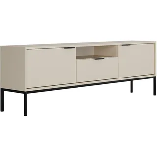 petits-meubles Seattle TV-Rack 175 cm Beige/Aluminium