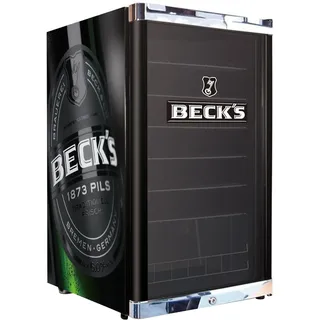 CUBES HC 283 E BECK'S Getränkekühlschrank (115 l, 845 mm hoch, Schwarz)