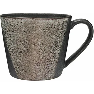 Maxwell & Williams AX0592 Kaffee-Becher kegelförmig 420 ml Umi - Porzellan - Tasse mit Reaktivglasur grau-schwarz, Geschenkbox