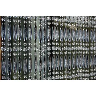 La Tenda Insektenschutz-Vorhang Türvorhang STRESA 3 XL Perlenvorhang transparent, 140 x 230 cm, PVC - Länge und Breite individuell kürzbar weiß 140 cm x 230 cm