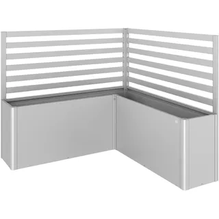 Biohort Rankgitter für Pflanzbeet Belvedere mit L-Form (2 Stück; für Gr. L100, L150, L200) Belvedere Gr. L200 (MINI, MIDI und MAXI) silber-metallic