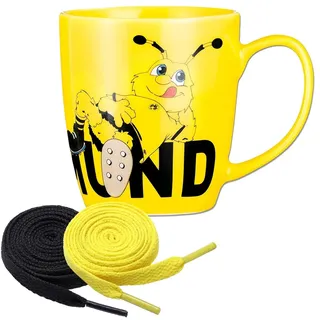 BVB Emma Tasse + 2 Paar Fan-Schnürsenkel
