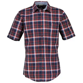 LERROS Kurzarmhemd Kurzarmhemd *Poplin Check* rot 4XL