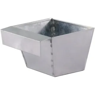Zink-Blumenkasten für Palettenbau 15 cm x 10,5 cm x 9 cm Silber