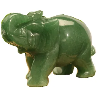 Elefanten statue aus grünem Jade,Feng Shui Glückssymbol Elefanten figur