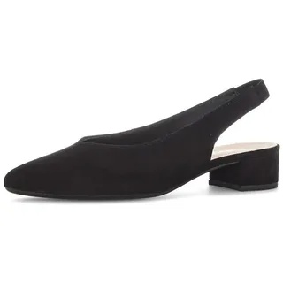 Gabor Slingpumps Leder Schwarz 38,5