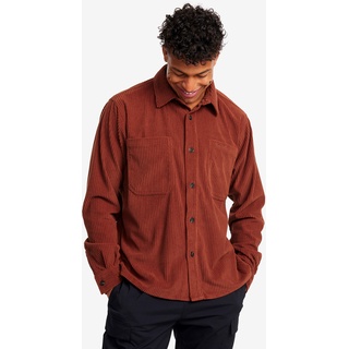 Cord Shirt Herren Smoked Paprika, Größe:M - Herren > Oberteile > Hemden & Langarmshirts - Rot