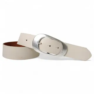 FRONHOFER Taillengürtel Damen Rindleder breit (1-St) 70er, große Schnalle, für Jeans beige Körperumfang 120 cm / Gesamtlänge 135 cm