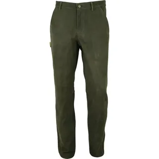 Fuente Leather Wears Lederhose Jagd Herren lang Lederjeans Olive Grün Bootcut grün 54