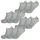 UNISEX INVISIBLE PLAIN SOCKS 3-Paar Grau 35-38