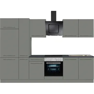 OPTIFIT Küchenzeile Bern 300 cm grau