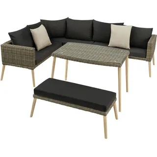 Tectake Rattan Lounge Pula natur
