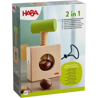 HABA Kastanienbohrer & Nussknacker 2-in-1 Holz pink