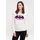 Hoodie bedruckt Beige/Lila/Schwarz XS