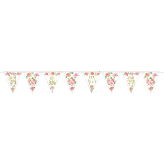 Wimpelkette Floral Baby Girl