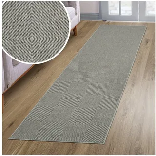 OTTO home Teppich Anna, auch als Läufer erhältlich, rechteckig, Höhe: 3 mm, In- und Outdoor geeignet, Sisal-Optik, Wetterfest & UV-beständig grau 80 cm x 250 cm x 3 mm