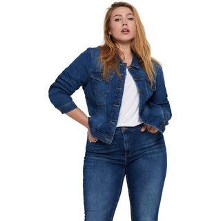 Carmakoma by Only Damen Jeansjacke CARWESPA LIFE Blau 15224741 54